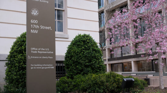 Office of the U.S. Trade Representative building in Washington, DC