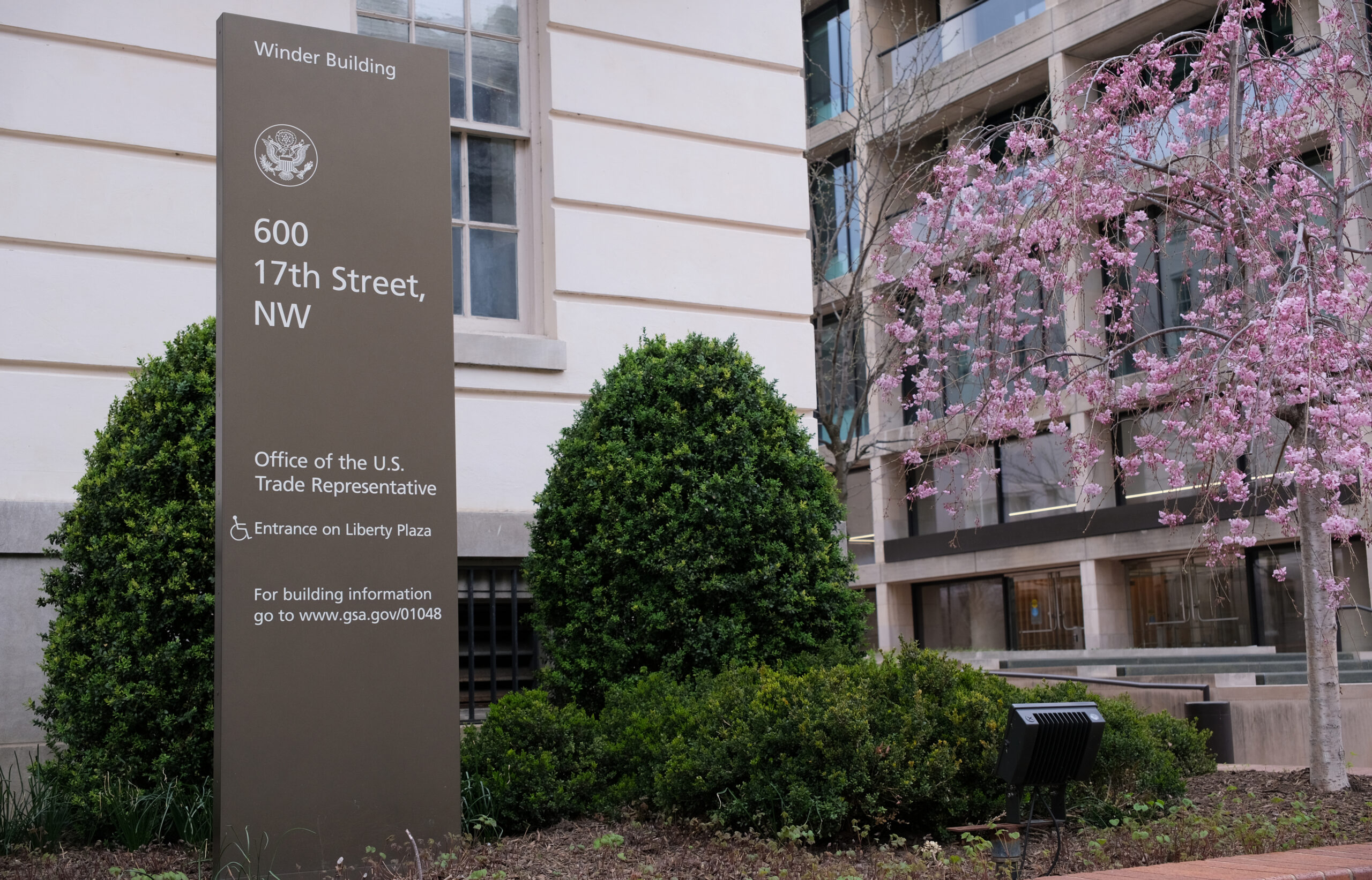 Office of the U.S. Trade Representative building in Washington, DC