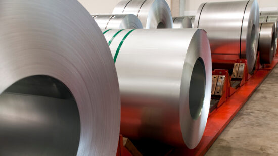 Huge rolls of tinplate